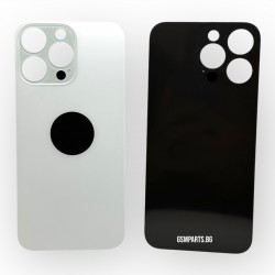 Заден капак / Задно стъкло за iPhone 15 Pro Max - White/Бял
