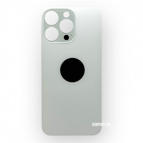 Заден капак / Задно стъкло за iPhone 15 Pro Max - White/Бял