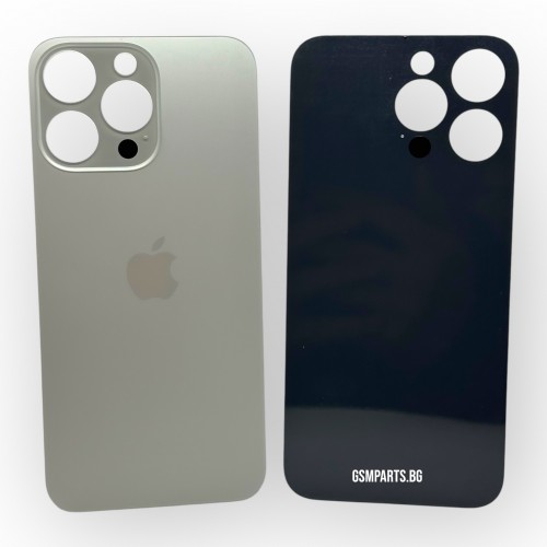 Заден капак / Задно стъкло за iPhone 15 Pro Max - Gray/Сив