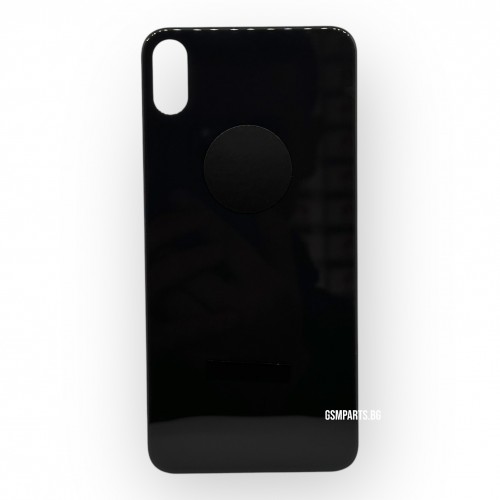 Заден капак / Задно стъкло за iPhone XS Max - Black/Черен