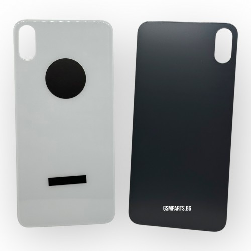 Заден капак / Задно стъкло за iPhone XS Max - White/Бял