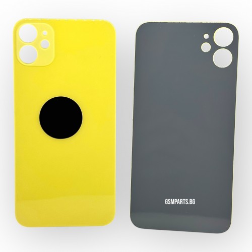 Заден капак / Задно стъкло за iPhone 11 - Yellow/Жълт