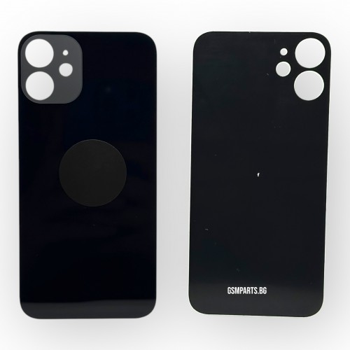 Заден капак / Задно стъкло за iPhone 12 mini - Black/Черен