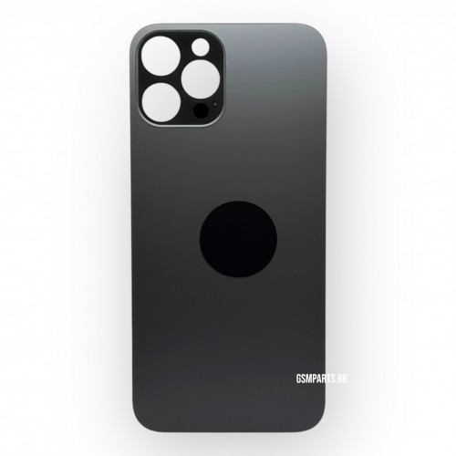 Заден капак / Задно стъкло за iPhone 12 Pro Max - Black/Черен