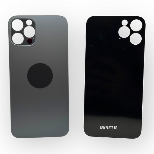 Заден капак / Задно стъкло за iPhone 12 Pro - Black/Черен