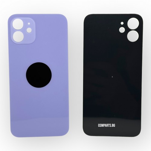 Заден капак / Задно стъкло за iPhone 12 - Purple/Лилав