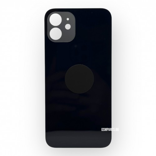 Заден капак / Задно стъкло за iPhone 12 - Black/Черен
