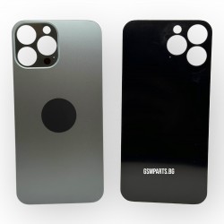 Заден капак / Задно стъкло за iPhone 13 Pro Max - Black/Черен
