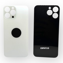 Заден капак / Задно стъкло за iPhone 13 Pro Max - White/Бял