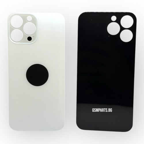 Заден капак / Задно стъкло за iPhone 13 Pro Max - White/Бял