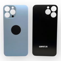 Заден капак / Задно стъкло за iPhone 13 Pro Max - Blue/Син