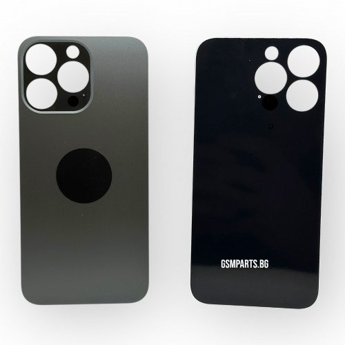 Заден капак / Задно стъкло за iPhone 13 Pro - Black/Черен