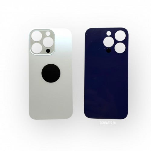 Заден капак / Задно стъкло за iPhone 14 Pro - White/Бял