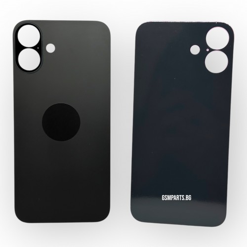 Заден капак / Задно стъкло за iPhone 16 Plus - Black/Черен