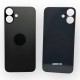 Заден капак / Задно стъкло за iPhone 16 Plus - Black/Черен