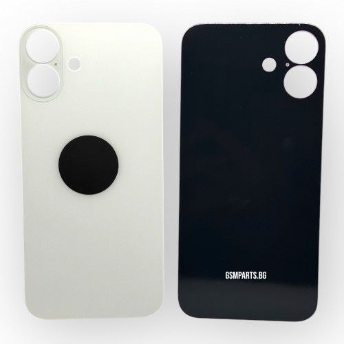 Заден капак / Задно стъкло за iPhone 16 Plus - White/Бял