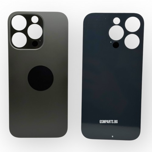 Заден капак / Задно стъкло за iPhone 16 Pro - Black/Черен
