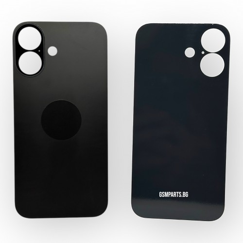 Заден капак / Задно стъкло за iPhone 16 - Black/Черен