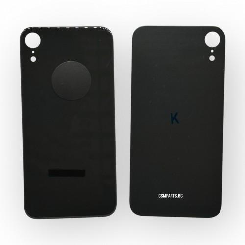 Заден капак / Задно стъкло за iPhone XR - Black/Черен