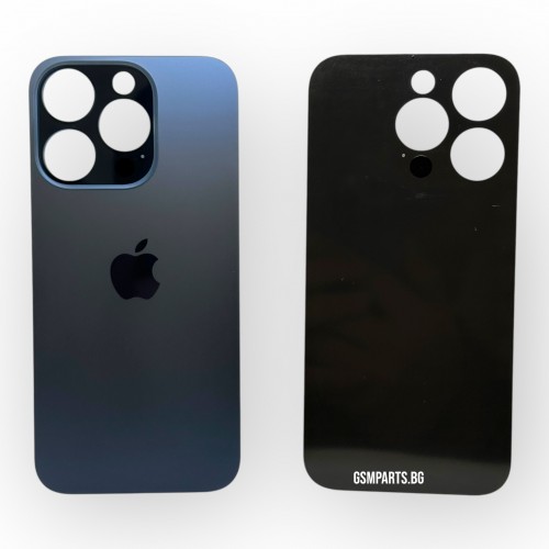 Заден капак / Задно стъкло за iPhone 15 Pro - Blue/Син