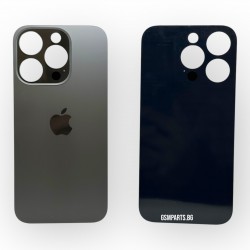 Заден капак / Задно стъкло за iPhone 15 Pro - Black/Черен