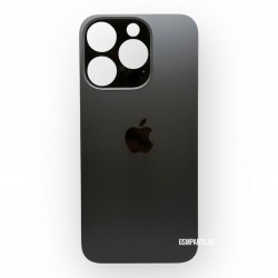 Заден капак / Задно стъкло за iPhone 15 Pro - Black/Черен