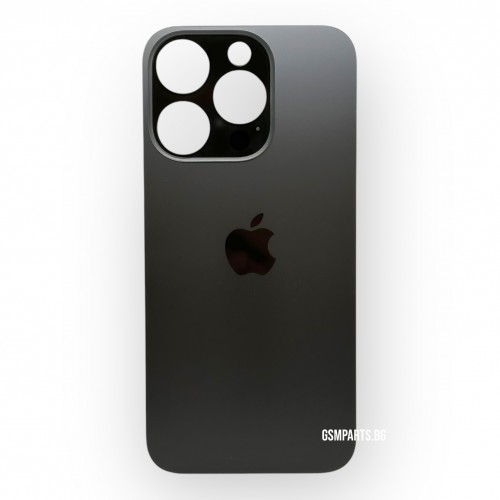 Заден капак / Задно стъкло за iPhone 15 Pro - Black/Черен