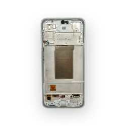 Оригинален Дисплей + Тъч Скрийн + Рамка за Samsung Galaxy A36 5G - Service Pack - White/Бял