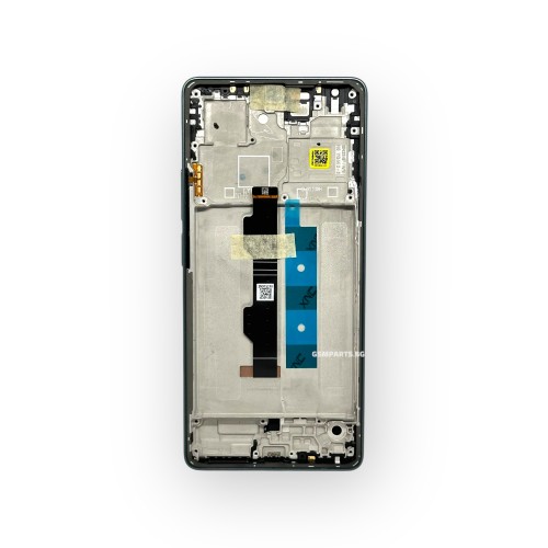 Оригинален Дисплей + Тъч Скрийн + Рамка за Xiaomi Redmi Note 13 Pro 4G / Poco M6 Pro 4G (2024) - Green/Зелен - Service Pack -