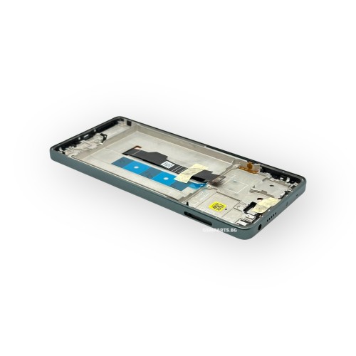 Оригинален Дисплей + Тъч Скрийн + Рамка за Xiaomi Redmi Note 13 Pro 4G / Poco M6 Pro 4G (2024) - Green/Зелен - Service Pack -