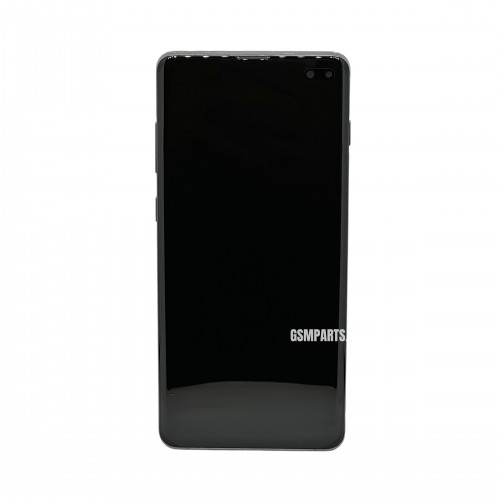 Оригинален Дисплей + Тъч Скрийн + Рамка за Samsung Galaxy S10 Plus - Service Pack - Black/Черен