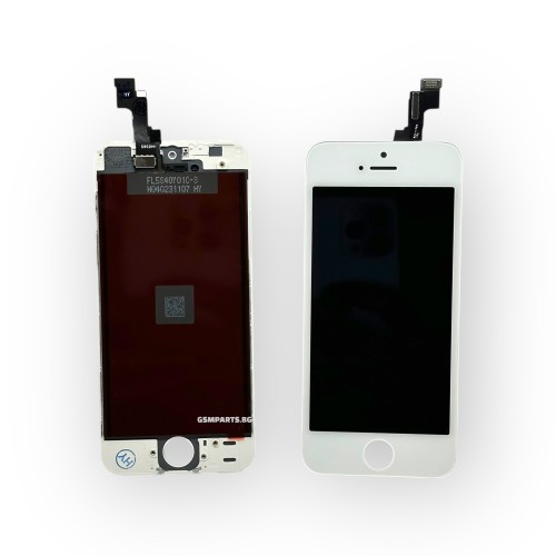 Дисплей + Тъч скрийн за iPhone 5S/ SE 1st - White/Бял