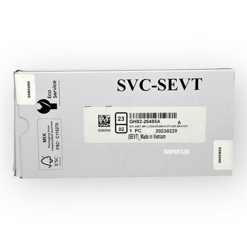 Дисплей + Тъч Скрийн + Рамка за Samsung Galaxy A12 - Service Pack - (SM-A127)
