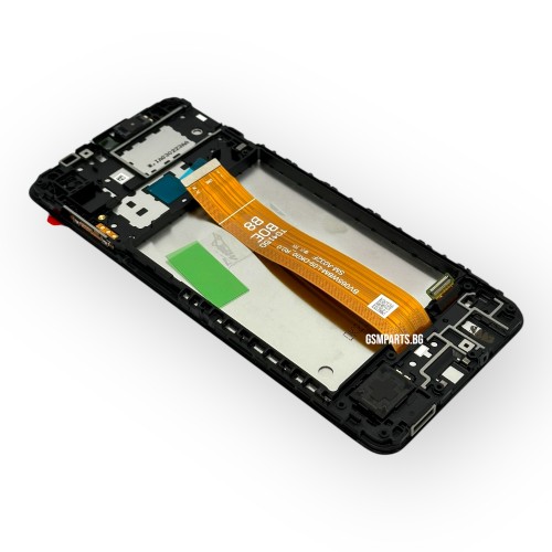 Дисплей + Тъч Скрийн + Рамка за Samsung Galaxy A12 - Service Pack - (SM-A127)