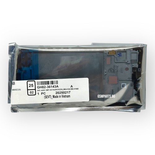 Оригинален Дисплей + Тъч Скрийн + Рамка за Samsung Galaxy A16 5G - (SM-A166) - Service Pack -