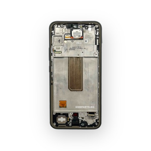 Оригинален Дисплей + Тъч Скрийн + Рамка за Samsung Galaxy A34 5G - Service Pack - Black/Черен