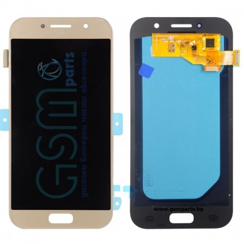Оригинален Дисплей + Тъч Скрийн за Samsung Galaxy A5 2017 - Service Pack - (Златист)