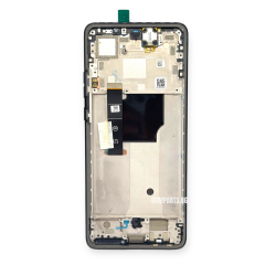Оригинален Дисплей + Тъч Скрийн + Рамка за Motorola Edge 40 Neo - Service Pack - Black/Черен
