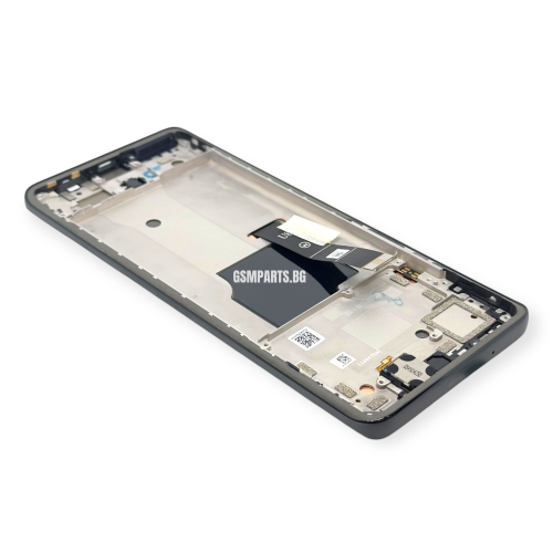 Оригинален Дисплей + Тъч Скрийн + Рамка за Motorola Edge 40 Neo - Service Pack - Black/Черен