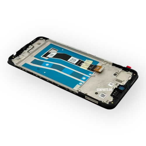Дисплей + Тъч Скрийн + Рамка за Motorola Moto G54 (2023) - Service Pack - Blue/Син