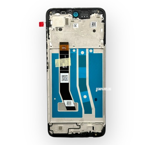 Дисплей + Тъч Скрийн + Рамка за Motorola Moto G54 (2023) - Service Pack - Blue/Син