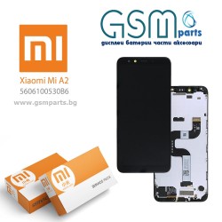 Оригинален Дисплей + Тъч Скрийн за Xiaomi Mi A2 / Mi 6X (2018) - Service Pack - цвят: Черен