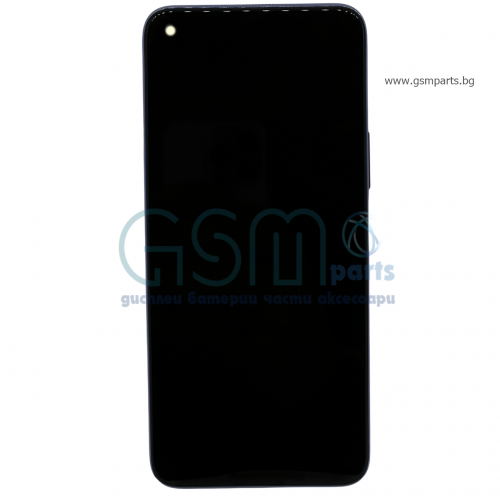 Дисплей + Тъч Скрийн + Рамка за Huawei Nova 8i/ Honor 50 Lite - Service Pack - Сребрист