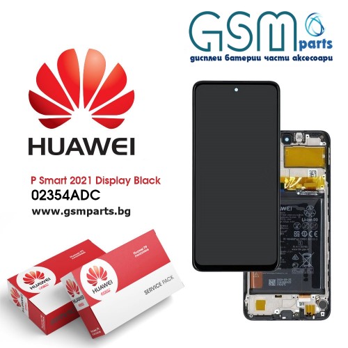 Оригинален Дисплей + Рамка + Батерия за Huawei Y7a - Service Pack -