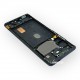 Оригинален Дисплей + Рамка за Samsung Galaxy S20 FE - Service Pack - цвят рамка: Син/Черен (Cloud Navy Blue/BLACK)