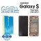 Оригинален Дисплей + Тъч Скрийн + Рамка за Samsung Galaxy S20 FE - Service Pack - Cloud Orange / Оранжев