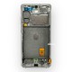 Оригинален Дисплей + Тъч Скрийн + Рамка за Samsung Galaxy S20 FE - Service Pack - Cloud White / Бял