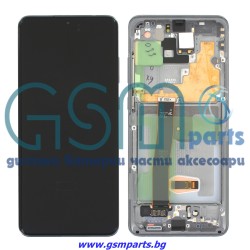 Оригинален Дисплей + Тъч Скрийн + Рамка за Samsung Galaxy S20 Ultra - Service Pack - Black/Черен Оригинален Дисплей + Тъч Скрийн + Рамка за Samsung Galaxy S20 Ultra - Service Pack - Black/Черен