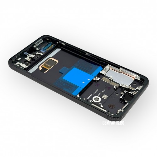 Оригинален Дисплей + Тъч Скрийн + Рамка за Samsung Galaxy S22 - Service Pack - Black/Черен