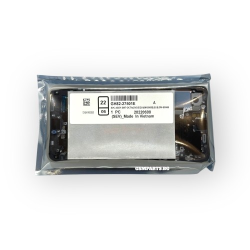 Оригинален Дисплей + Рамка за Samsung Galaxy S22 Plus - Service Pack - Graphite Gray/ Сив-Черен